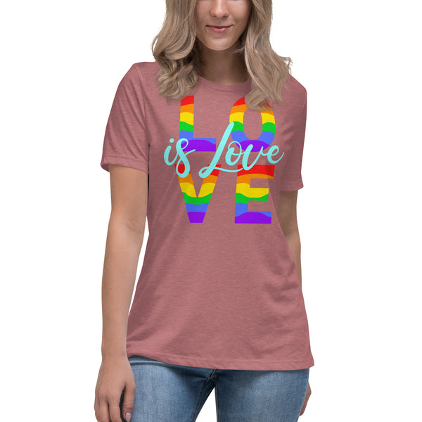 women’s 'love is love' true fit premium t-shirt