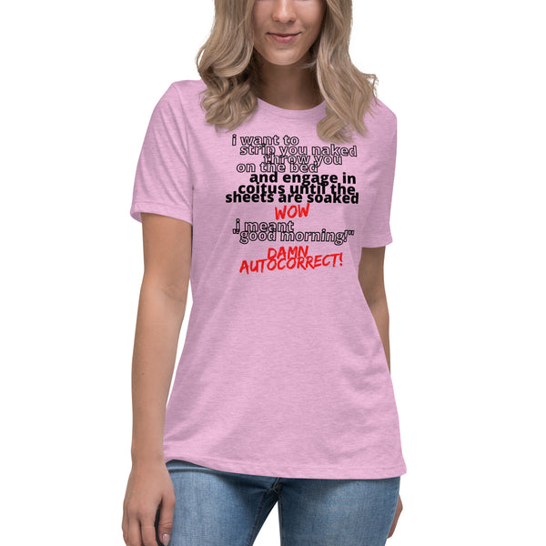 women's 'i meant good morning' true fit soft t-shirt