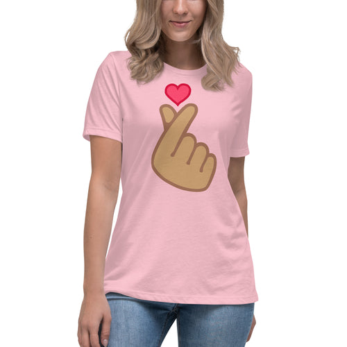 women's 'finger heart' comfort fit t-shirt