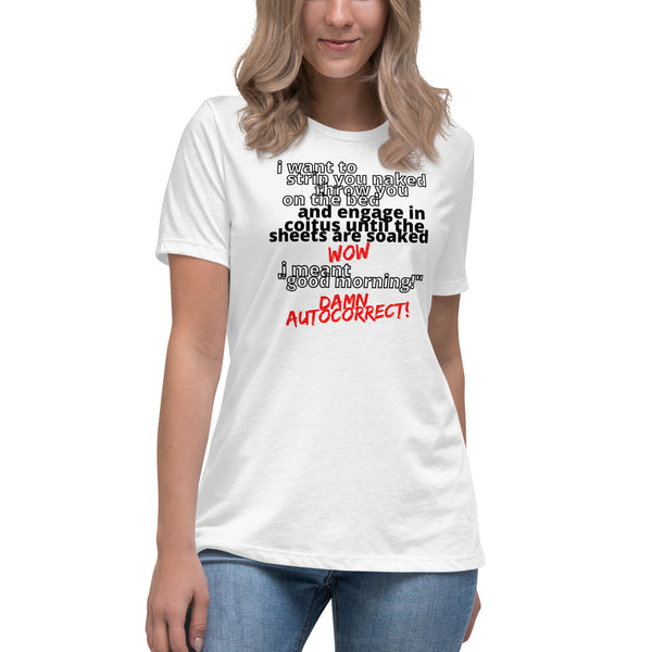 women's 'i meant good morning' true fit soft t-shirt